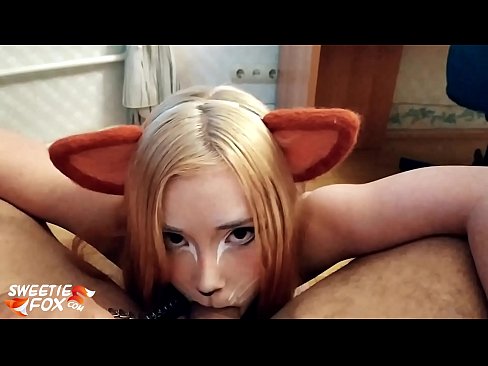 ❤️ Kitsune swallow dick and cum in her mouth ️ Beautiful porn at us ❤